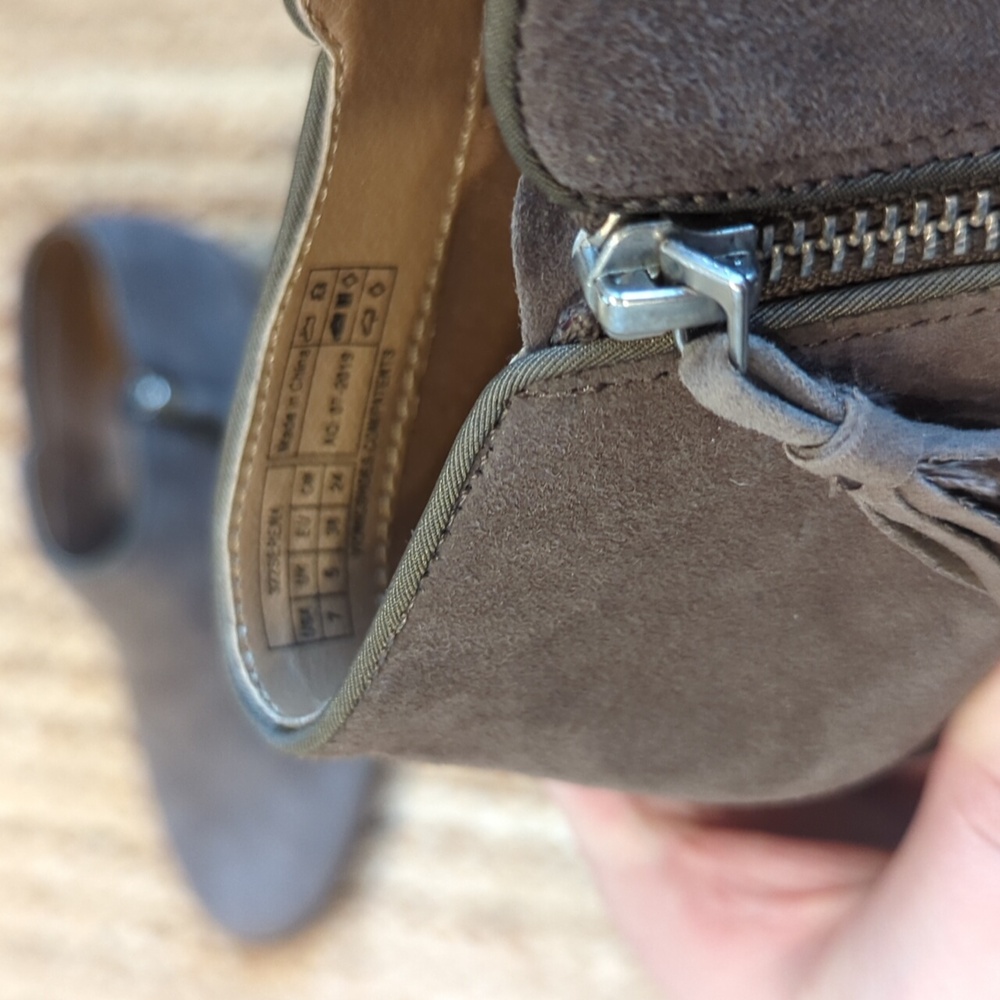 Vionic Charcoal Suede Ankle Boots - Picture 6 of 6